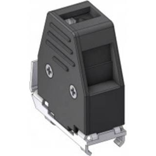 👉 F-connector zwart plastic Deltron Connectors D-sub behuizing Aantal polen: 9 180 °, 45 ° 1 stuk(s) 2050006059838
