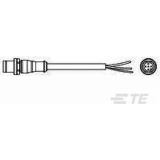 👉 Actuator TE Connectivity 1-2273034-1 Sensor/actuator connector, geassembleerd M12 Bus, recht 1.50 m Aantal polen: 5 1 stuk(s) 2050005495323