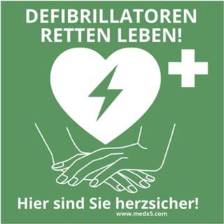 👉 AED-sticker MEDX5 AED-Z-AKL-10 4260301053631