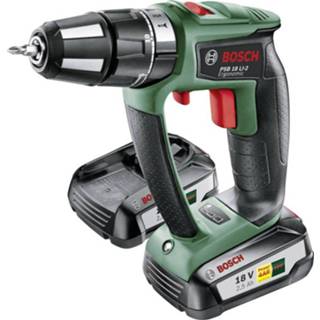 👉 Schroefmachine Bosch Home and Garden PSB 18 LI-2 Ergonomic Accuklopboor/schroefmachine V 2.5 Ah Li-ion Incl. 2 accus, koffer 3165140814225