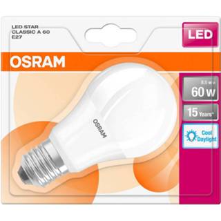 👉 OSRAM LED-lamp Energielabel A+ (A++ - E) E27 Peer 9 W Koudwit (Ø x l) 60.0 mm x 110.0 mm 1 stuk(s)