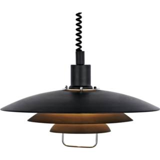 👉 Hang lamp metaal zwart Kirkenes Hanglamp 7330024528079
