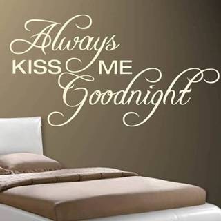 👉 Tekststicker Kiss me goodnight