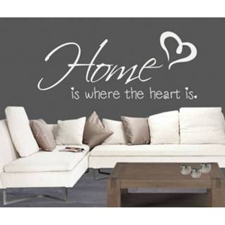 👉 Tekststicker Where the heart is