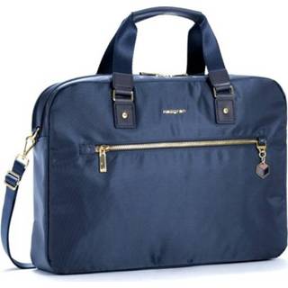 👉 Business tas Split Leather digo senioren Charm OPALIA 15,6 inch 2 vaks Indigo 5413507858008