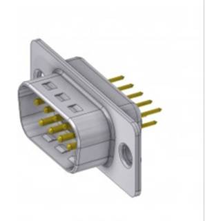 👉 Deltron Connectors DT 09 PY/2 D-sub stekker 180 ° Aantal polen: 9 Solderen, Pinnen 1 stuk(s)