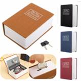 👉 Locker 4 Color Home Storage Safe Box Dictionary Book Bank Money Cash Jewellery Hidden Secret Security With Key Lock