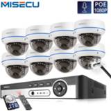 👉 Bewakingscamera MISECU 4CH 8CH 1080P POE NVR Kit Security Camera H.265CCTV System Indoor Audio Record IP Dome P2P Video Surveillance Set