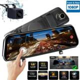 👉 Lens 10inches HD 1080P Dual Car DVR Dash Cam Video Camera Recorder Rearview Mirror Gps Navigator Styling