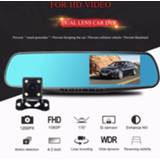 Videorecorder 4.3 Inch Rearview Mirror Car Dvr Camera Hd 1080P Video Recorder with Rear View Screen Dash