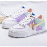 👉 Sneakers wit canvas vrouwen 2020 Summer Women White Tennis Shoes Slip on Female Row Platform Flats Casual Ladies Vulcanize