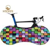 👉 Bike HSSEE 2020 fashion bicycle indoor dust cover high-quality elastic fabric non-fading MTB road tire protection