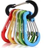 👉 Carabiner steel small Booms Fishing CC1 Clips Outdoor Camping Multi Tool Acessories 6pcs