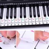 Piano transparent Colorful Keyboard Stickers for Keys 88/61/54/49/37 Full Set Spectrum Sticker