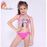 Bikini meisjes Andzhelika Children's Swimsuit Personality Girls Child Sports For Tassel Swimwear Kid Bathing Suit