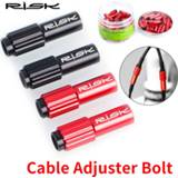 👉 Bike 2pcs RISK Bicycle Road Mountain Cable Adjuster Bolt In-line Adjustment Screw For Shift Brake Derailleur