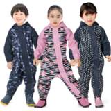 👉 Rompertje PU meisjes baby's jongens 2020 Hooded Waterproof Girls Romper Dots Baby Unisex One-Pieces Rain Sport Boy Clothes Jumpsuits Summer Children