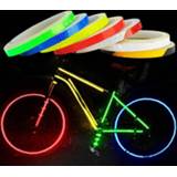 👉 Bike 800 cm Fluorescent MTB Bicycle Motorcycle Reflective Stickers Strip Decal Tape Waterproof Safety night Cycling