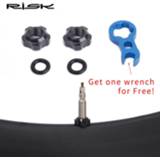 👉 Bike RISK 2pcs Bicycle Valve Nut With 3 in 1 Core Wrench Waterproof Washer Aluminum MTB Road Presta Protection Caps