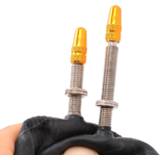 👉 Bike aluminium alloy 4Pcs Suit 7 Colors Presta Valve Cap Road MTB For Bicycles Caps Tire Bicycle Tubeless Dust Cover