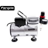 👉 Airbrush compressor body painting cake decorate LS18-2S with cool-down fan DIY hobby model paint art FENGDA