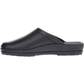 👉 Pantoffels glad leer men zwart Rohde 8720251053236