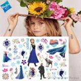 Tattoo meisjes Hasbro Princess Elsa Frozen Children Cartoon Temporary Sticker For Girl Toy Waterproof Birthday Party Funny Gift