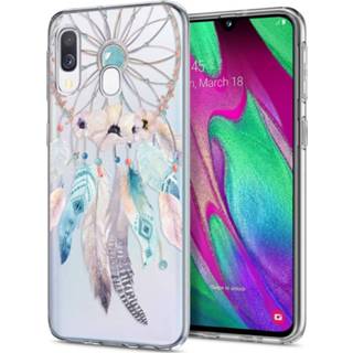 👉 Dromenvanger unisex veren transparant TPU Design voor de Samsung Galaxy A20e hoesje - 8719295269611