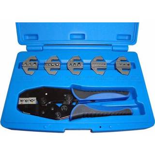 👉 Krimptang AMW Krimptangen met losse bekken set voor kabelschoenen eindaderhulzen 8719724001522