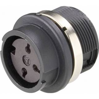 👉 F-connector Amphenol T 3327 000 Ronde stekker Bus, inbouw Serie (ronde connectors): C091 Totaal aantal polen: 4 1 stuk(s) 2050000247446