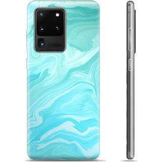 👉 Blauw marmer Samsung Galaxy S20 Ultra TPU Case - 4250774981463