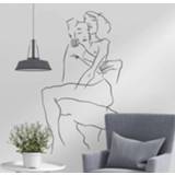 👉 Muursticker nederlands Muurstickers liefde Paar knuffelen