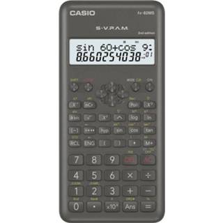 👉 Casio FX-82MS-2 Schoolrekenmachine werkt op batterijen Zwart Aantal displayposities: 12