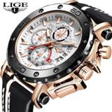 👉 Watch leather 2020 Top Brand LIGE Men Watches Fashion Sport Mens Luxury Date Waterproof Quartz Chronograph Relogio Masculino+Box