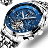 👉 Watch LIGE Mens Watches Fashion Top Brand Luxury Business Automatic Mechanical Men Casual Waterproof Relogio Masculino+Box