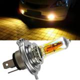 Hoofdlamp geel DC 12V 60/55W P43T Halogen Bulb 2300k Golden Yellow Quartz 60w Glass Beam h4 Low Car HeadLight 55w High Q4J5