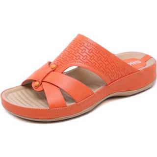 👉 Sandaal large PU vrouwen multicolor Size Hollow Out Opened Toe Slip On Home Casual Beach Flat Sandals