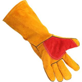 👉 Glove leather 2Pcs Heavy Duty Lined Reinforced Palm 16