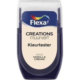 Muurverf male Flexa tester Creations vanilla cream 30ml 8711113121446