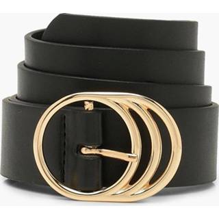 👉 Triple Ring Detail Boyfriend Belt, Black