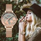 👉 Watch steel rose vrouwen CURREN Women Watches Top Brand Luxury Stainless Strap Wristwatch for Clock Stylish Quartz Ladies