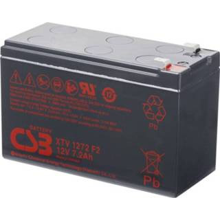 👉 Loodaccu CSB Battery XTV1272 12 V 7.2 Ah Loodvlies (AGM) (b x h d) 151 99 65 mm Kabelschoen 6.35 Onderhoudsvrij, Geringe zelfontlading 2050006484036