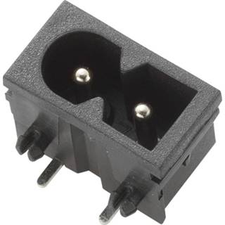 Zwart C8P-connector, inbouw horizontaal totaal aantal polen: 2 2,5 A C8 1 stuk 2050004890389