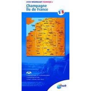 Wegenkaart ANWB Champagne/Ile de France. ANWB, onb.uitv. 9789018042592