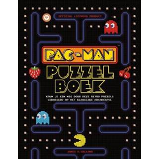👉 Puzzelboek Pac-Man puzzelboek. James A. Galland, Paperback 9789045325262