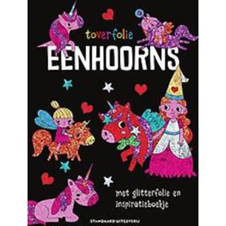 👉 Toverfolie: eenhoorns. met glitterfolie en inspiratieboekje, Hardcover 9789002270925