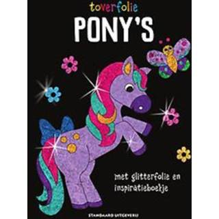 👉 Toverfolie: pony's. met glitterfolie en inspiratieboekje, Hardcover 9789002270932