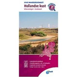 Wandelregiokaart Hollandse Kust (Scheveningen, Zandvoort). 1:33.333, onb.uitv. 9789018046606