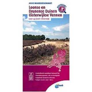Zand Wandelregiokaart Loonse en Drunense Duinen, Oisterwijkse Vennen (Loon op Zand, Oisterwijk). 1:33.333, onb.uitv. 9789018046682
