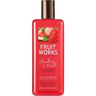 👉 Douche gel Grace Cole Fruit Works Strawberry & Pomelo Bath Shower 500 ml 5055443653776